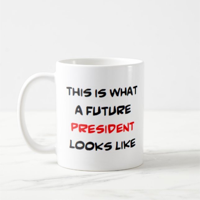 president, future coffee mug (Left)