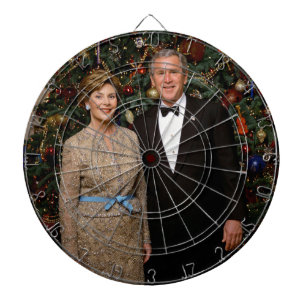 President George Bush, Laura Christmas White House Dart Board