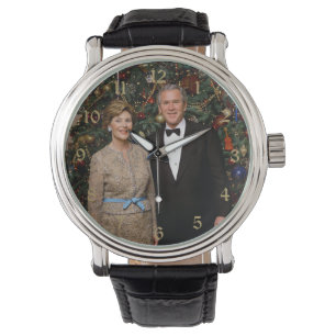 President George Bush, Laura Christmas White House Watch