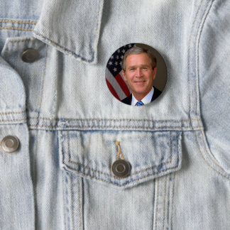 President George W Bush Official Portrait Button