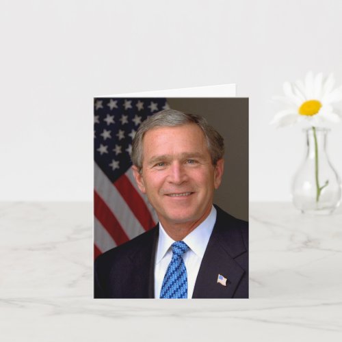 President George W Bush Official Portrait Card