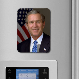 President George W Bush Official Portrait Flexible Magnet
