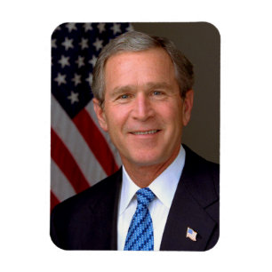 President George W Bush Official Portrait Magnet