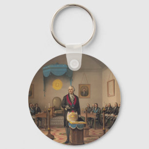 President George Washington as a Master Mason Keychain