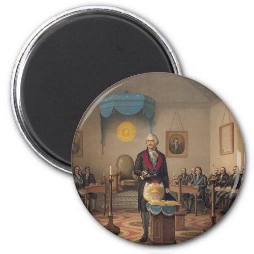 President George Washington as a Master Mason Magnet