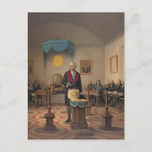 President George Washington as a Master Mason Postcard