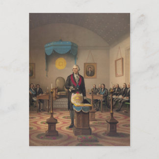 President George Washington as a Master Mason Postcard