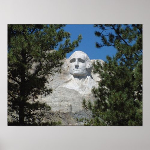 President George Washington Mount Rushmore Poster