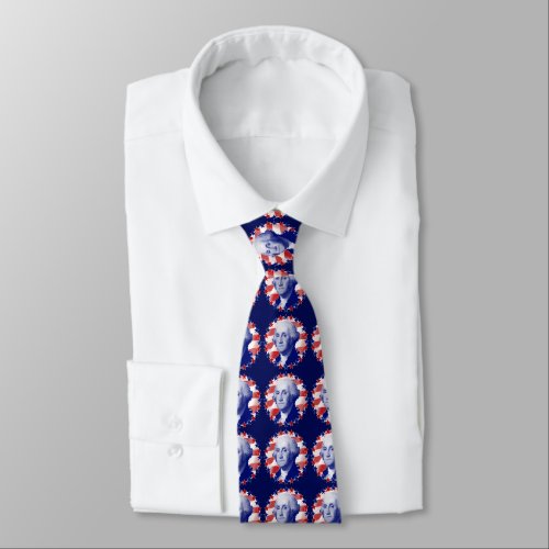 President George Washington Stars and Stripes Neck Tie