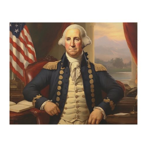 President George Washington _ Wood Wall Art