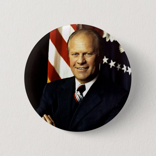 President Gerald Ford Portrait Button (Front)