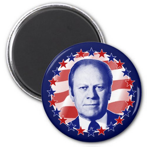 President Gerald Ford Stars and Stripes Magnet