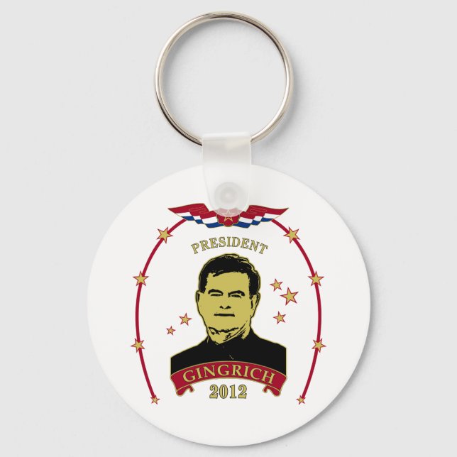 President Gingrich 2012 Keychain (Front)