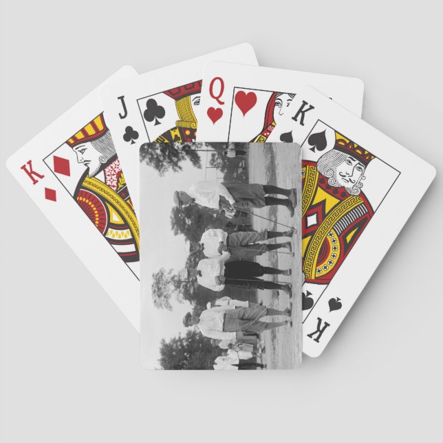 President Harding Golf Foursome, 1920s Poker Cards (Back)
