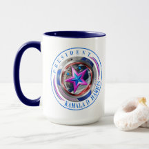 President Harris-Walz Dual Stamp Medallion Mug