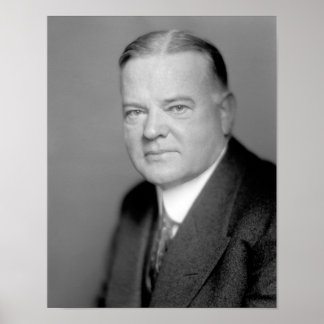 President Herbert Hoover Portrait Poster