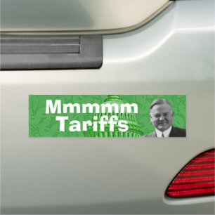 President Herbert Hoover Tariffs Car Magnet