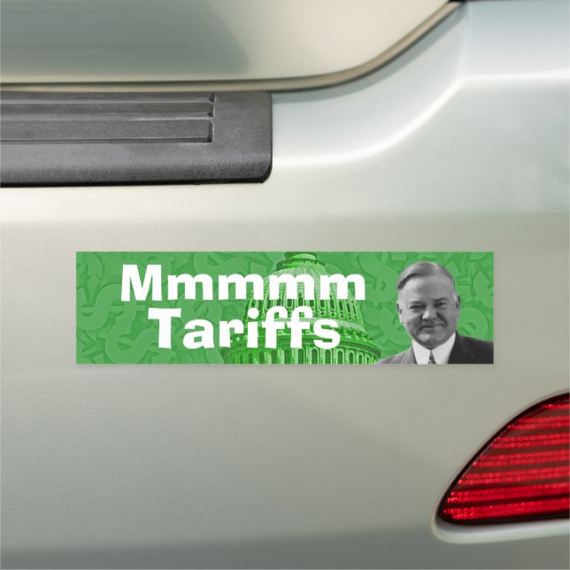 President Herbert Hoover Tariffs Car Magnet (In Situ)