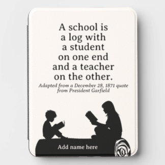 President James Garfield Inspired Education Quote  Kindle Cover