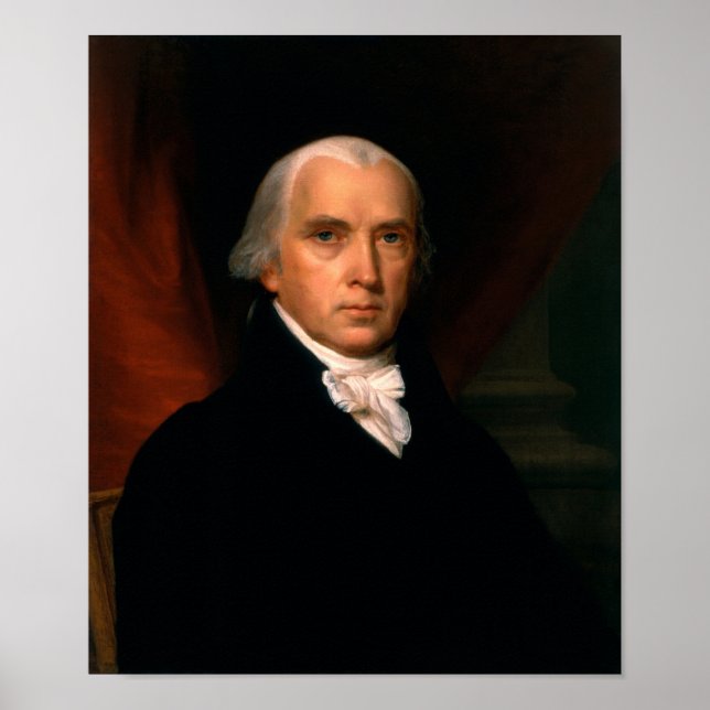 President James Madison Portrait - John Vanderlyn Poster (Front)