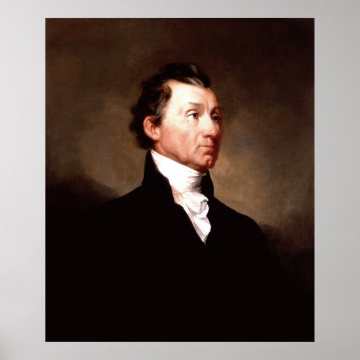 President JAMES MONROE Portrait by Samuel Morse Posters