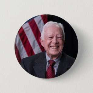 President Jimmy Carter Smiling Button