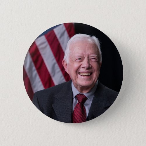 President Jimmy Carter Smiling Button