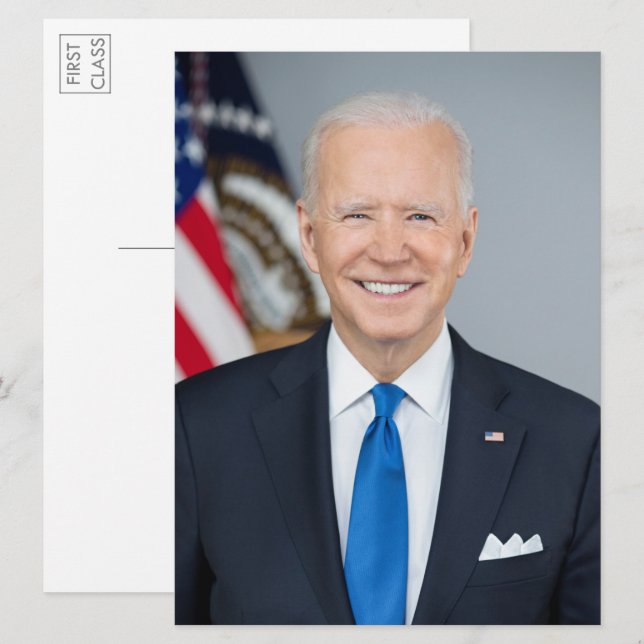 President Joe Biden 2021 Portrait Large Postcard (Front/Back)