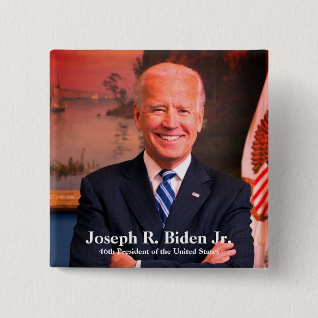 President Joe Biden, 46th President of USA  Button (Front)