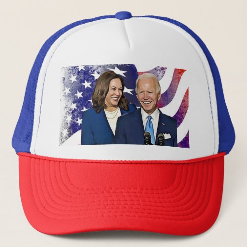 President Joe Biden and VP Kamala Harris 2020 Trucker Hat