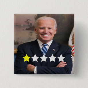 President Joe Biden Approval Rating Button