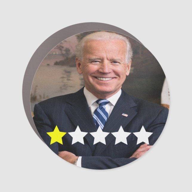 President Joe Biden Approval Rating Car Magnet (Front)