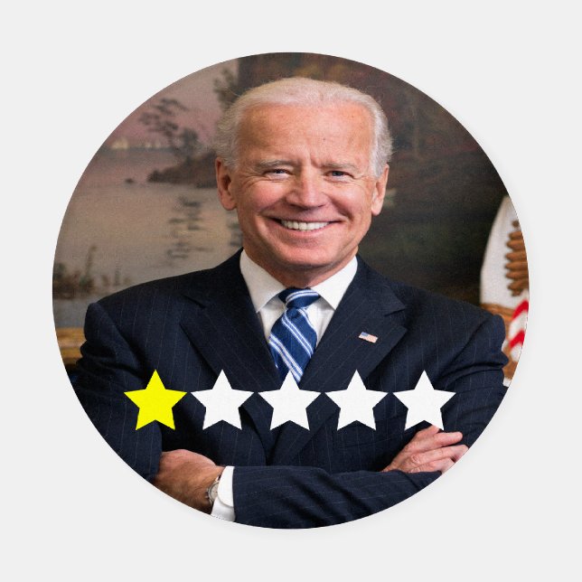 President Joe Biden Approval Rating Coaster Set (Single)