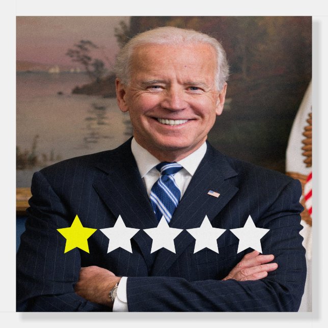 President Joe Biden Approval Rating Foam Board (Front)