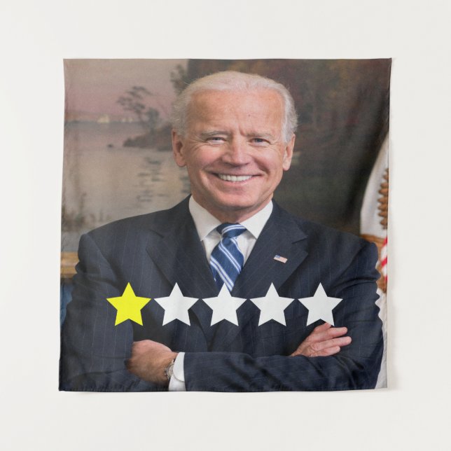 President Joe Biden Approval Rating Tapestry (Front)