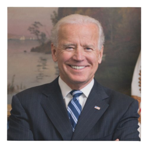 President Joe Biden Former VP Official 10x10 Faux Canvas Print