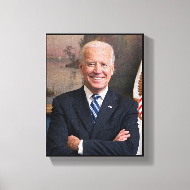 President Joe Biden Former VP Official Portrait SM Canvas Print (Front)