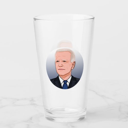 President Joe Biden Glass