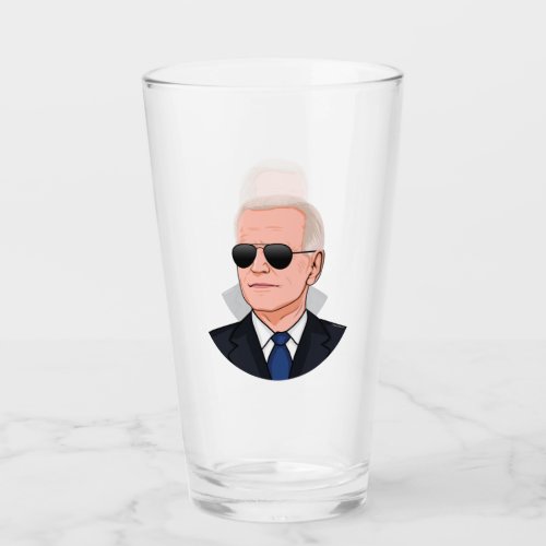 President Joe Biden Glass