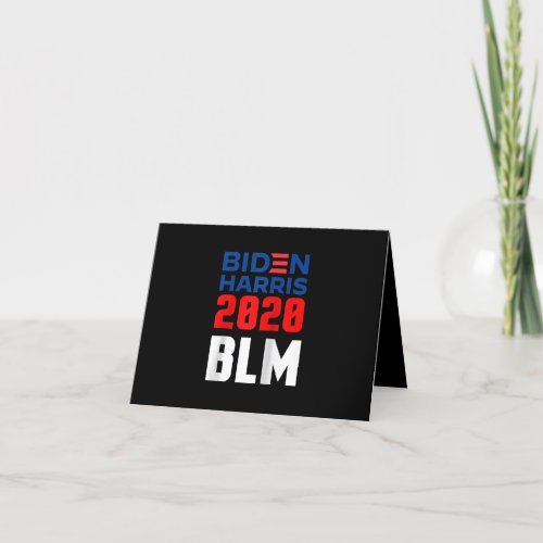 President Joe Biden Kamala Harris Democratic Black Thank You Card