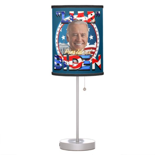 President Joe Biden LIAR Table Lamp