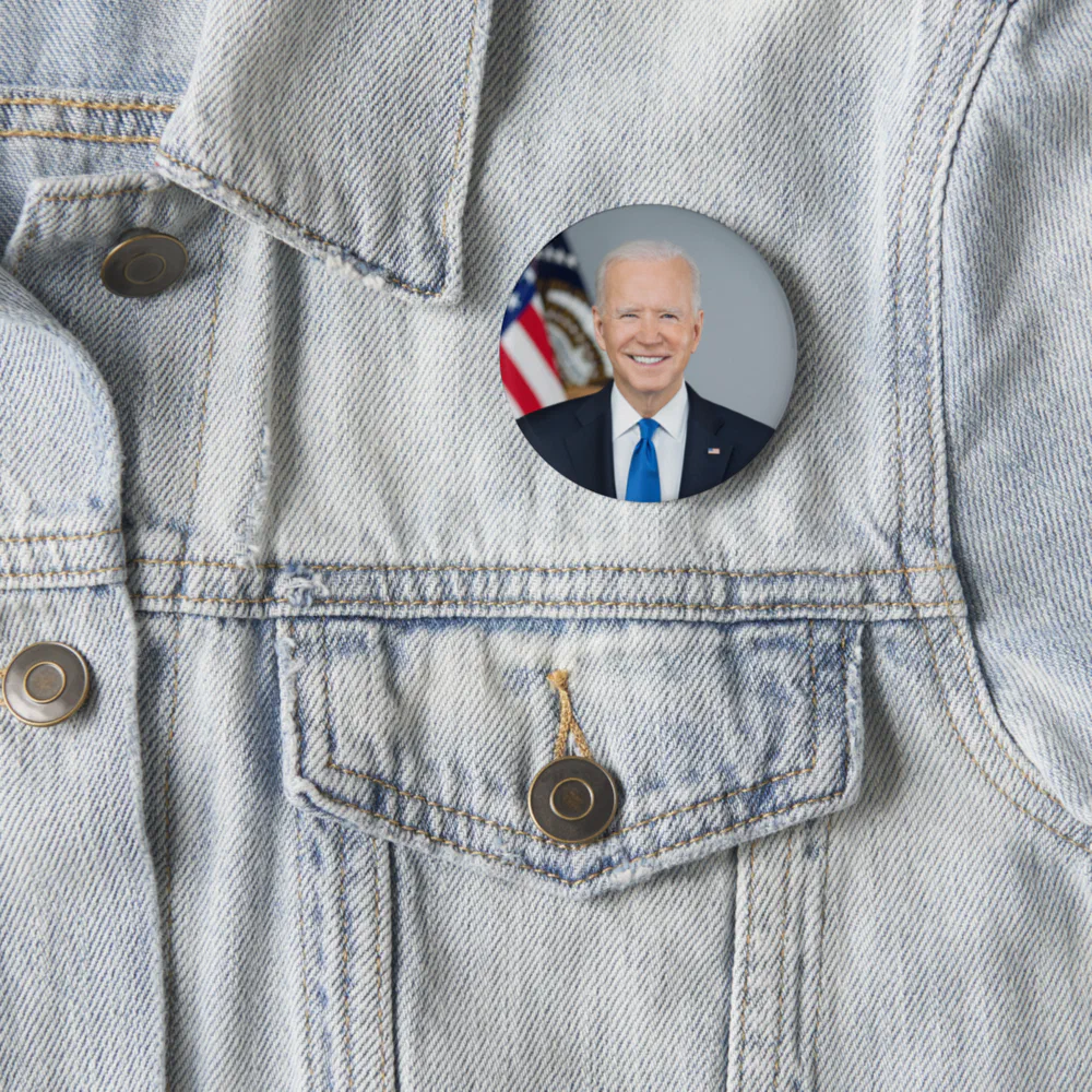 President Joe Biden Official  2021 Portrait Button