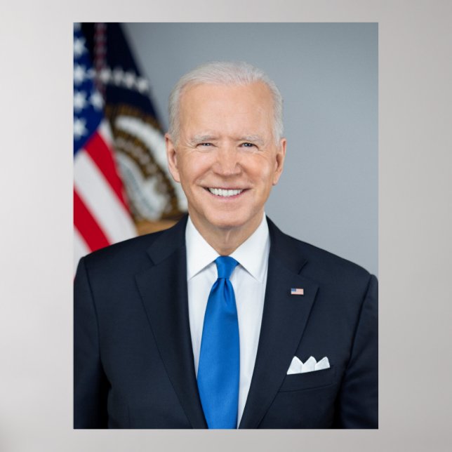 President Joe Biden Official 2021 Portrait Large Poster (Front)