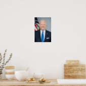 President Joe Biden Official 2021 Portrait Small Poster (Kitchen)
