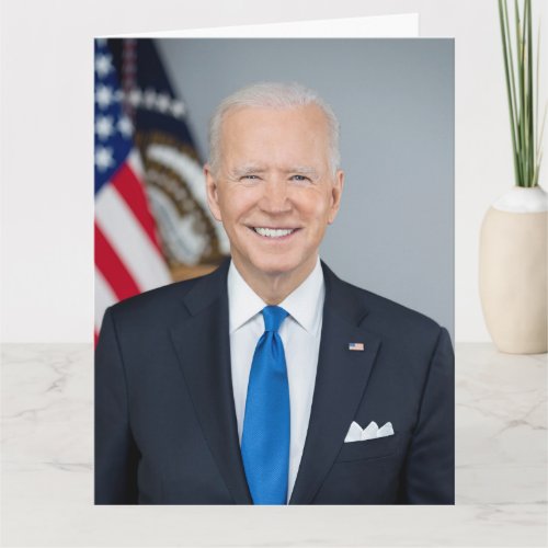 President Joe Biden Official Portrait Birthday Card