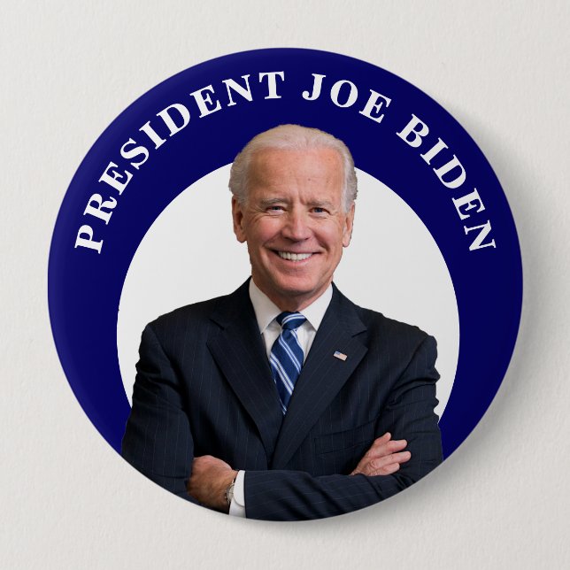 President Joe Biden Portrait Button (Front)