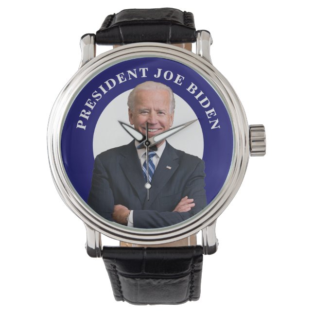 President Joe Biden Portrait on Blue Watch (Front)