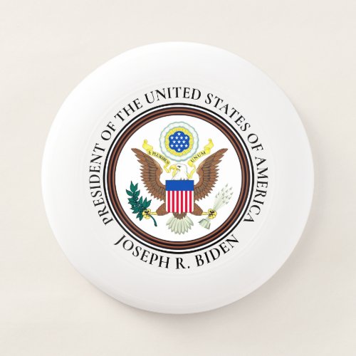 President Joe Biden  Presidential Seal Wham_O Frisbee