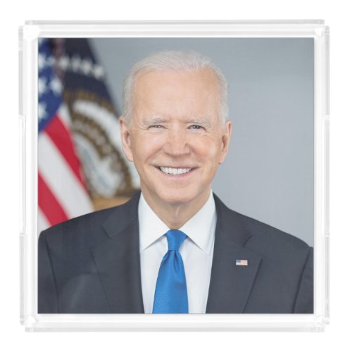 President Joe Biden White House Portrait   Acrylic Tray