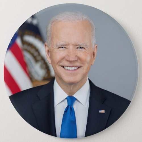 President Joe Biden White House Portrait   Button